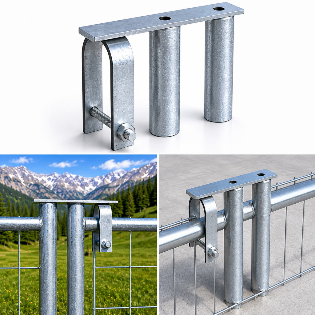 Mobile Zaunanlage Torband EKO verzinkt aus Metall