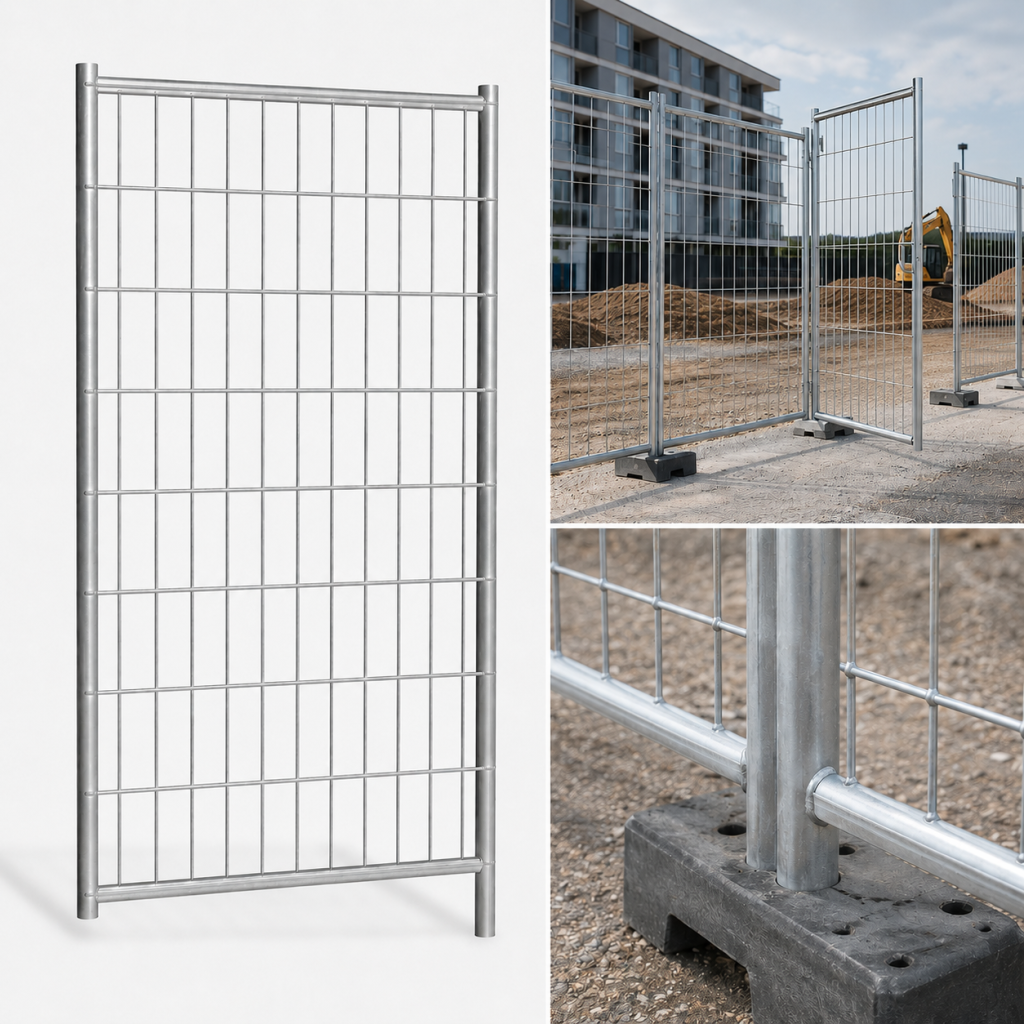 Mobile Zaunanlage EKO Fußgängertor 1160 x 2000 mm verzinkt