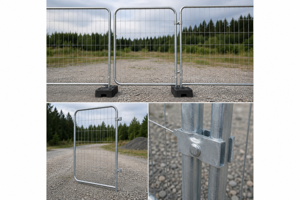 Mobile Zaunanlage STANDARD Fußgängertor 1160 x 2000 mm verzinkt