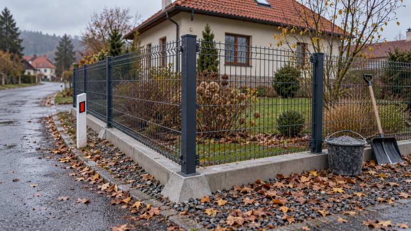 Posypová sůl u plotu: jak ochránit plot před zimou